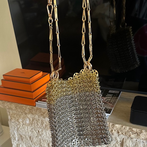 Gold and Silver Chainmail bag (Paco rabanne style) - Picture 2 of 3